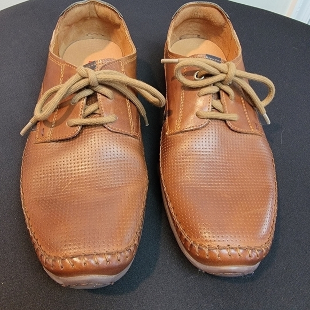 Pikolinos Cuero Brown Leather Oxford Lace Up Flat Shoes‎ EUR 40